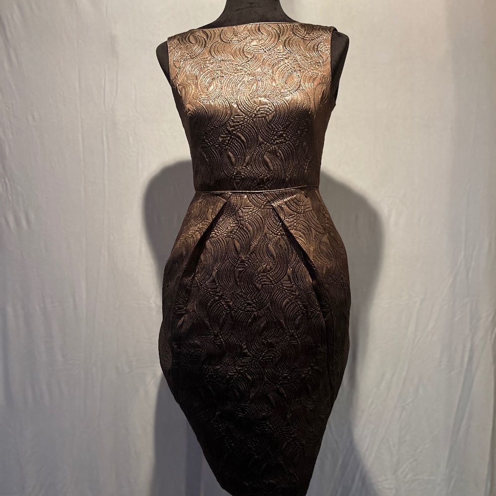 Banana Republic size 2 gold semi formal dress